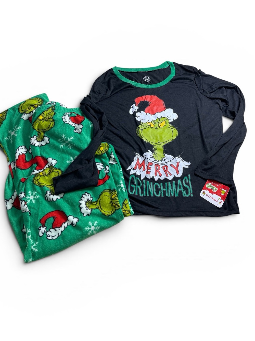 The Grinch holiday pajama set. size Large NWT